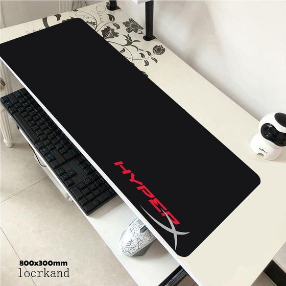 Imagem de Mouse pad hiperx grande xxl para jogos, tapete de borracha para teclado e mouse, 900x400cm