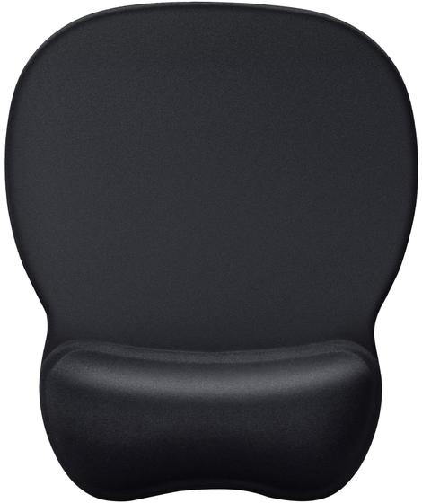 Imagem de Mouse Pad MROCO, gel ergonômico, suporte de pulso 24x21cm, preto