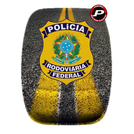 Imagem de Mouse Pad PRF Brasão Polícia Rodoviária Federal Ergonomico com Apoio de Pulso