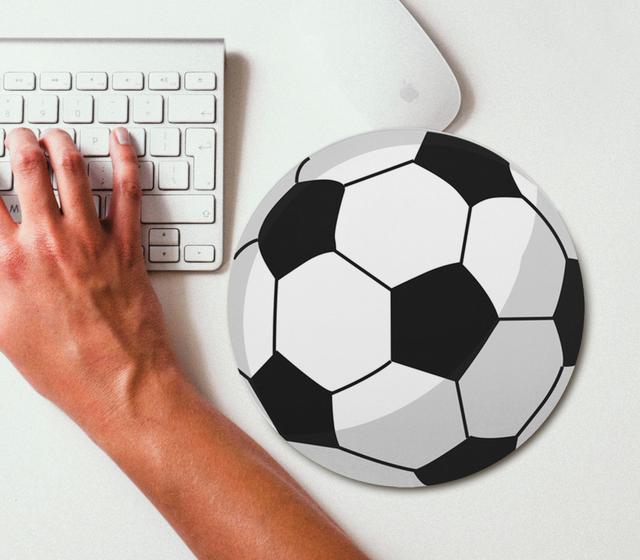 Imagem de Mouse Pad redondo Bola de futebol