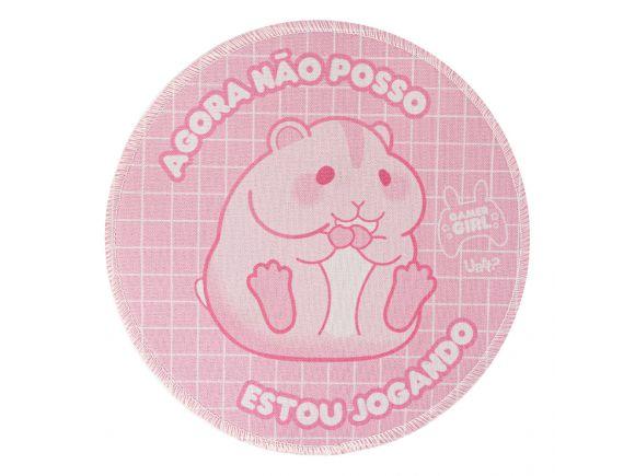 Imagem de Mouse Pad Soft Rosa Gamer Girl Hamster Uatt