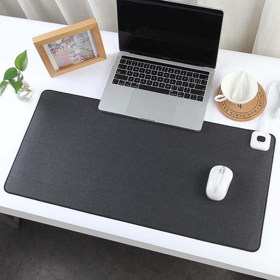 Imagem de Mouse Pad Tapete Mesa Impermeavel 70x30 com porta copo