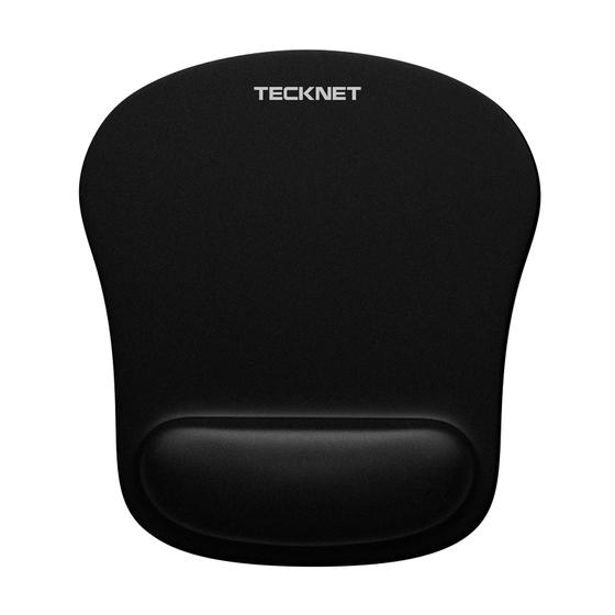 Imagem de Mouse Pad TECKNET com suporte de pulso ergonômico preto