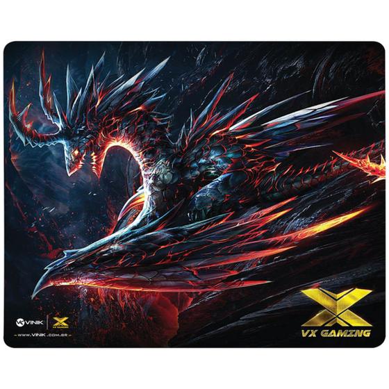 Imagem de Mouse Pad Vinik Dragão 320x270x2MM Base Antiderrapante