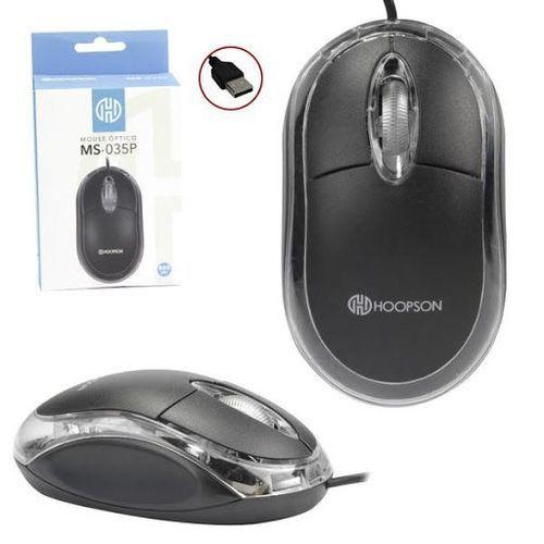 Imagem de Mouse Para Computador E Notebook Preto - Hoopson Ms-035p
