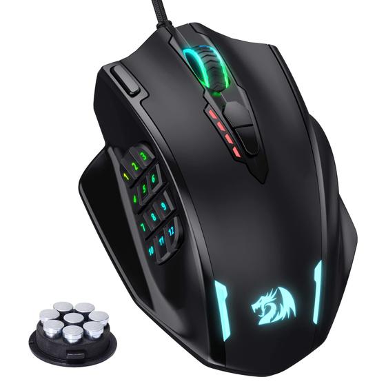 Imagem de Mouse para jogos Redragon M908 Impact RGB LED 12.400 DPI