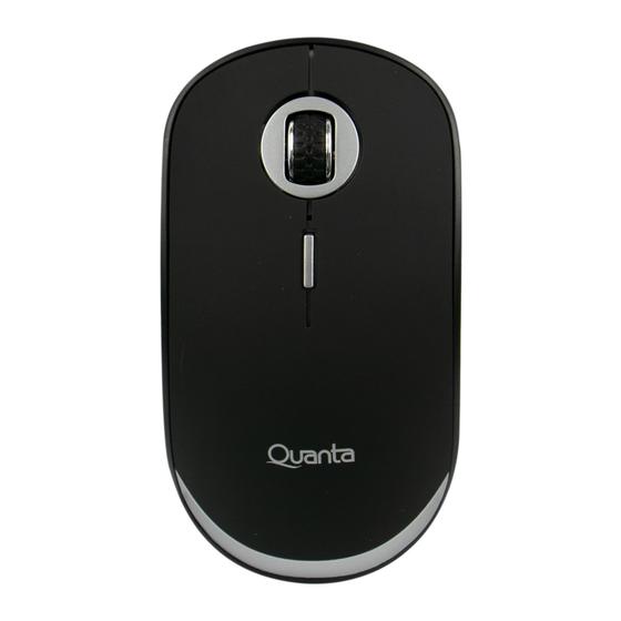 Imagem de Mouse Quanta QTMS20 - Sem Fio - 1600 Dpi - Preto e Prata
