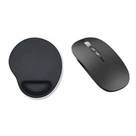 Imagem de Mouse Recarregável + Mouse Pad Para Notebook Dell