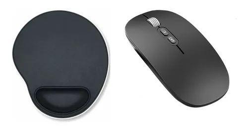 Imagem de Mouse Recarregável + Mouse Pad Para Notebook Dell - Preto