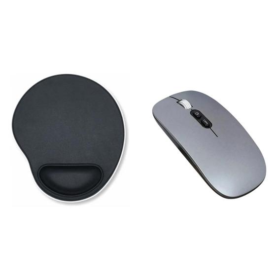 Imagem de Mouse Recarregável + Mouse Pad Para Notebook Lenovo Ideapad 3