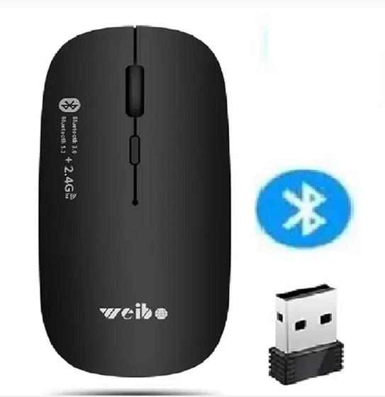 Imagem de Mouse recarregavel silencioso Bluetooth Wireless