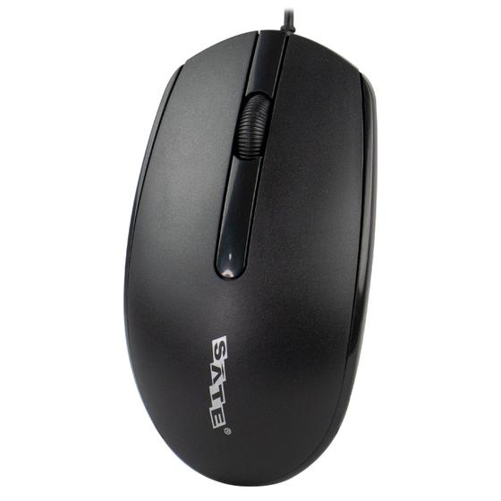 Imagem de Mouse Satellite A30 - com Fio - 1000DPI - Preto