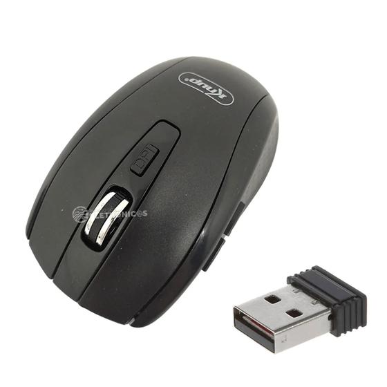 Imagem de Mouse Sem Fio 10 Metros USB Óptico Com 6 Botões 1600 DPI Para PC Notebook KPMU403
