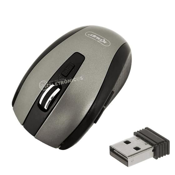 Imagem de Mouse Sem Fio 10 Metros Usb Óptico Trabalho Possui 6 Botões KPMU403CI