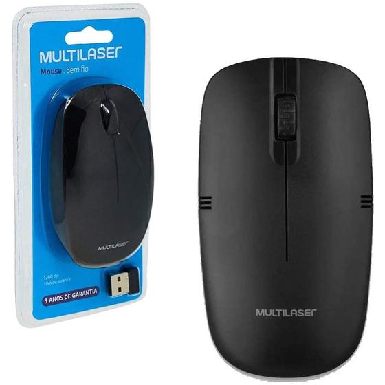 Imagem de Mouse sem fio 2.4ghz usb - multilaser