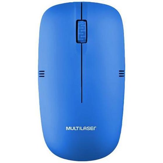 Imagem de Mouse sem fio azul wireless para computador ou notebook 1200dpi