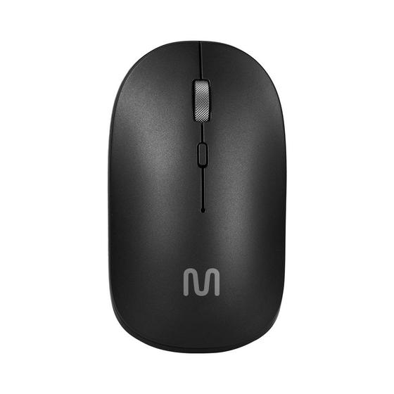 Imagem de Mouse Sem Fio Bluetooth 2.4Ghz 1600DPI Preto Multi (Multilaser) - MO331