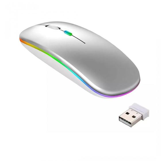 Imagem de Mouse Sem Fio Bluetooth RGB 1600 dpi Exbom 3482
