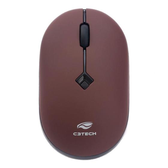 Imagem de Mouse sem Fio C3Tech M-W60RD - 1600dpi - Preto e Vermelho
