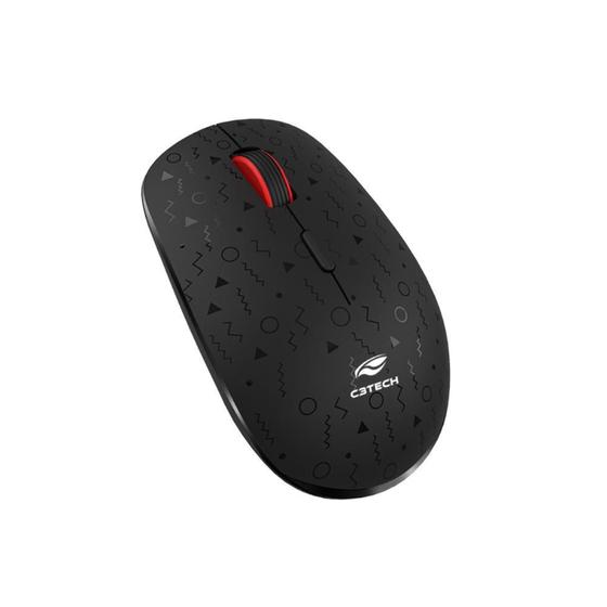 Imagem de Mouse Sem Fio C3Tech M-W90Bk - 2.4Ghz - 1600Dpi - Preto