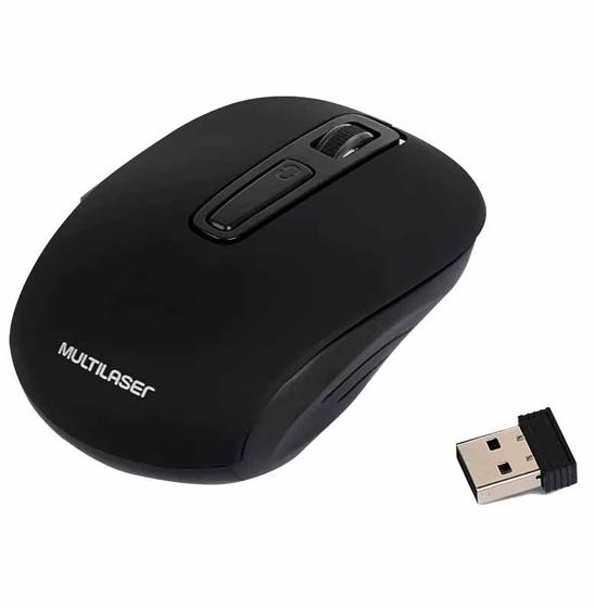 Imagem de Mouse Sem Fio Dpi Preto Mo277 Multilaser - Un