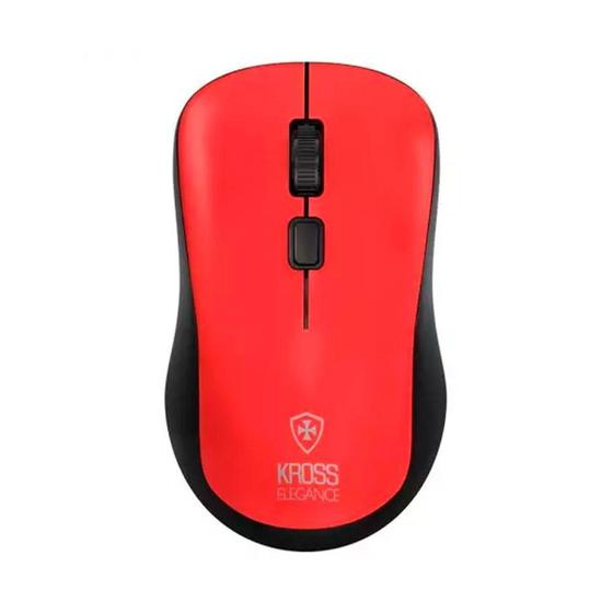 Imagem de Mouse Sem Fio Kross, USB, 1.600Dpi, Vermelho - KE-M218 - Kross Elegance