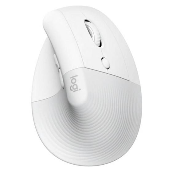 Imagem de Mouse Sem Fio Lift Vertical Logitech Branco - 910-006469