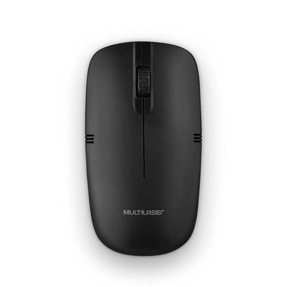 Imagem de Mouse Sem Fio Lite 2.4GHZ 1200 DPI USB Preto Multilaser - MO285