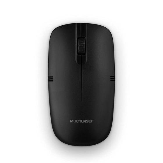 Imagem de Mouse sem fio lite 2.4ghz usb 1200dpi mo285 preto - MULTILASER