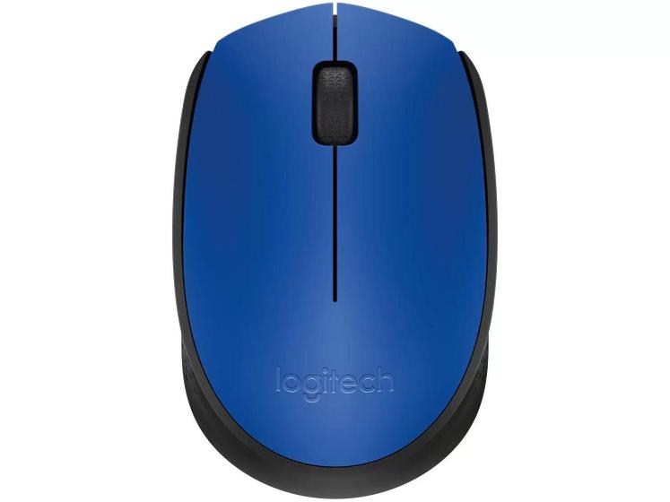 Imagem de Mouse sem fio Logitech M170 com Design Ambidestro Compacto, Conexão USB e Pilha Inclusa - Azul