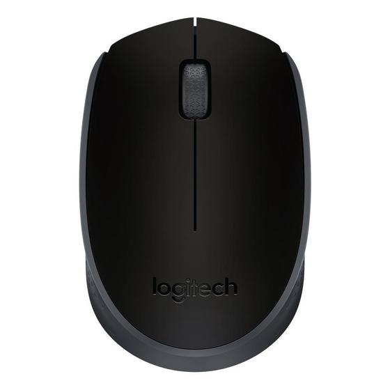 Imagem de Mouse sem fio Logitech M170 com Design Ambidestro Compacto, Conexão USB e Pilha Inclusa, Preto