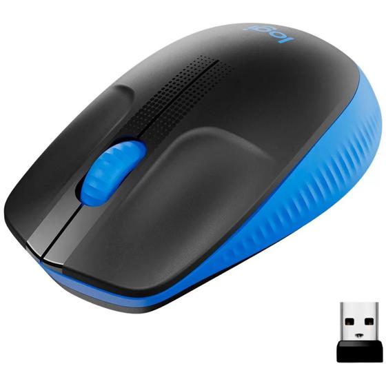 Imagem de Mouse sem Fio Logitech M190 - Azul - 910-005903