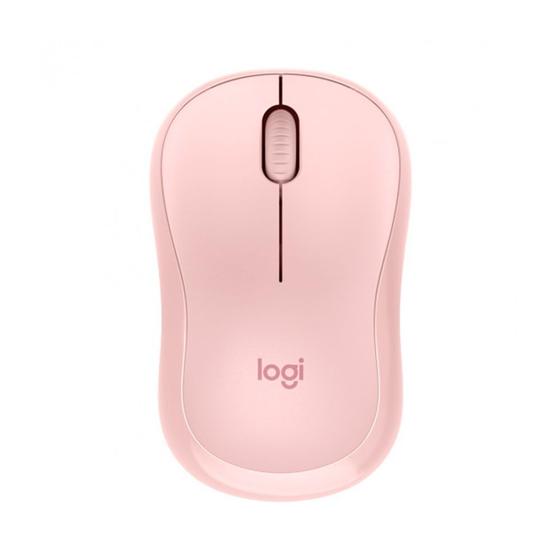 Imagem de Mouse Sem Fio Logitech M220 com Clique Silencioso, Design Ambidestro Compacto, Conexão USB e Pilha Inclusa, Rosa - 910-006126