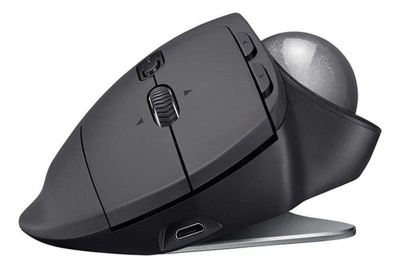 Imagem de Mouse sem fio, logitech, mx ergo, trackball, grafite