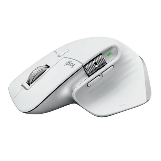 Imagem de Mouse Sem Fio Logitech MX Master 3S Bluetooth Cinza Claro 8000 DPI - 910-006562