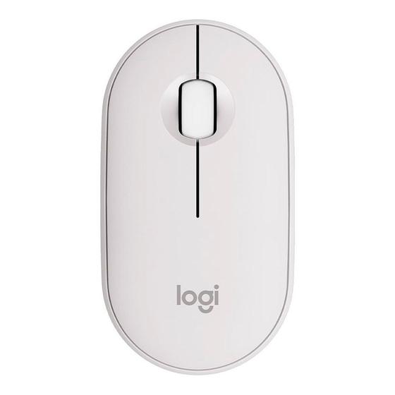 Imagem de Mouse Sem Fio Logitech Pebble 2 M350s Bluetooth Branco 1000 DPI - 910-007047