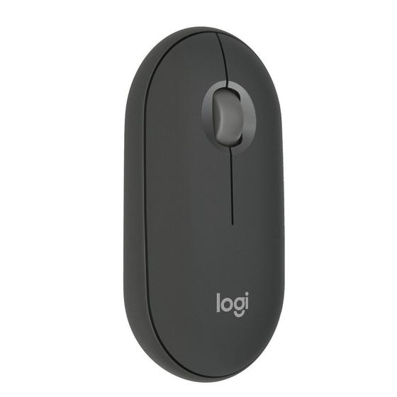 Mouse Sem Fio Logitech Pebble 2 M350s, Bluetooth, Pilha Inclusa, com Clique Silencioso, Grafite - 910-007049