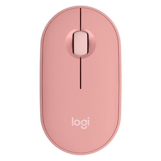 Imagem de Mouse Sem Fio Logitech Pebble 2 M350s, USB Logi Bolt ou Bluetooth e Pilha Inclusa, com Clique Silencioso, Rosa- 910-007048