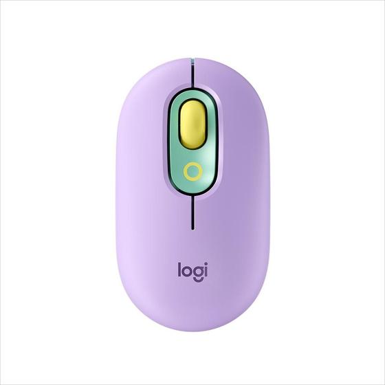 Imagem de Mouse Sem Fio Logitech POP, 4000 DPI, Botão Emoji Customizável, SilentTouch, Compacto, USB, Bluetooth, Daydream - 910-006550