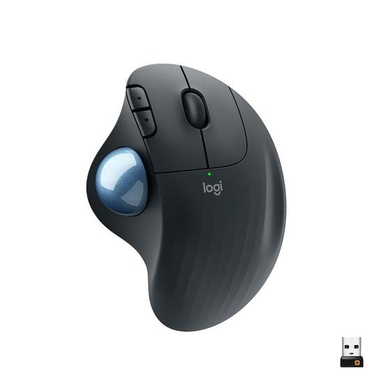 Imagem de Mouse sem fio Logitech Trackball ERGO M575 Controle Fácil do Polegar, Design Ergonômico, Conexão Bluetooth e USB - 910-005869
