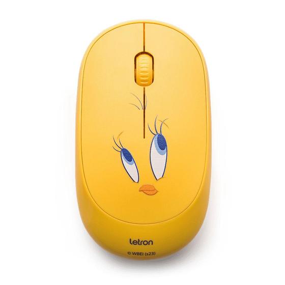 Imagem de Mouse Sem Fio Looney Tunes 3 Botoes 1000Dpi Letron
