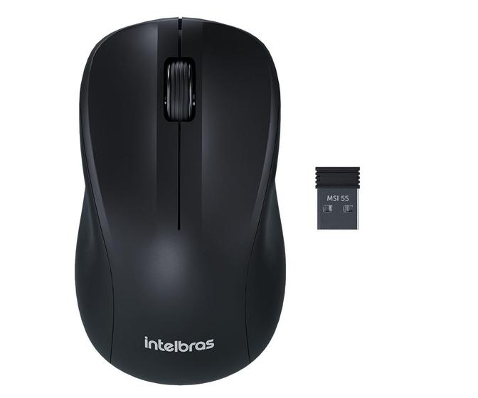 Imagem de Mouse  Sem Fio MSI 55 - Intelbras Preto