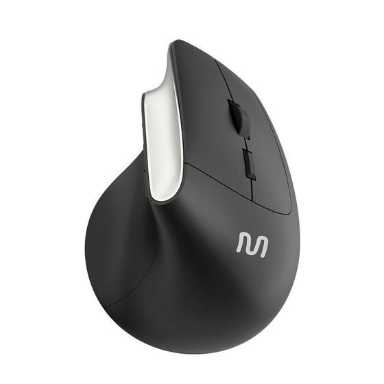 Imagem de Mouse Sem Fio Multi, Bluetooth, 1600 DPI, 6 Botões, Design Para Evitar Lesões, Preto - MO384