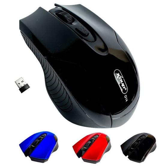 Imagem de Mouse Sem Fio Optico Knup 2.4 Ghz Gamer USB Wireless 1600 dpi