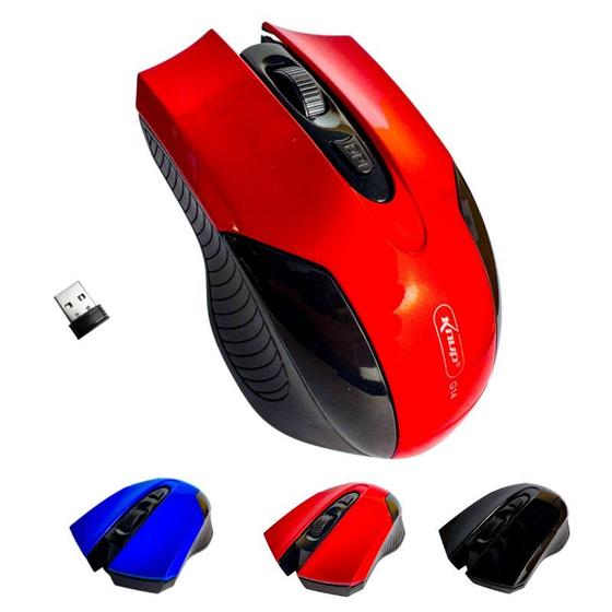 Imagem de Mouse Sem Fio Optico Knup 2.4 Ghz Gamer USB Wireless 1600 dpi