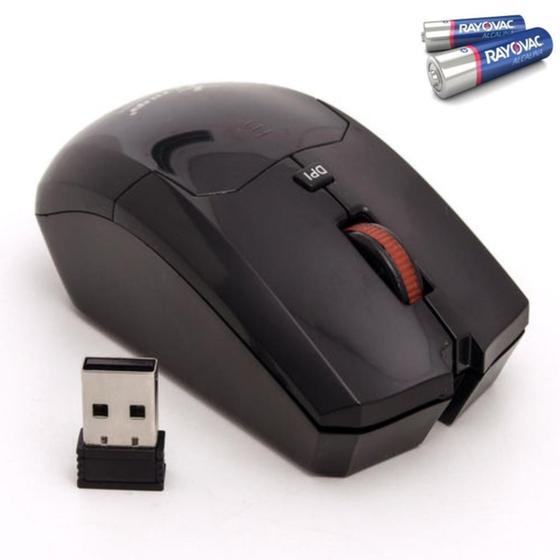 Mouse Wireless Óptico Led 1600 Dpis Gzm386 Knup