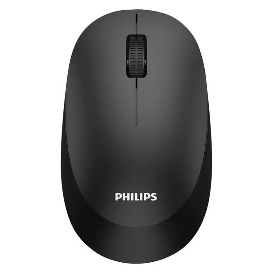 Imagem de Mouse Sem Fio Philips, Wireless, Ambidestro, Preto - SPK7307BL/FG
