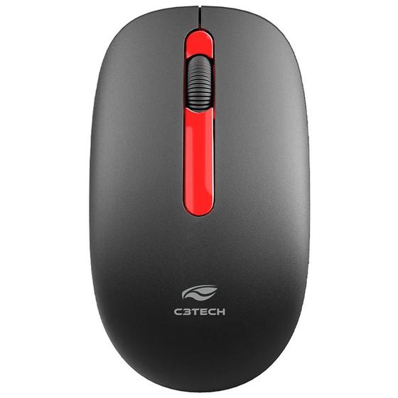Imagem de Mouse Sem Fio, Plug And Play, 1.200 Dpi, M-W15Rbk, C3Tech