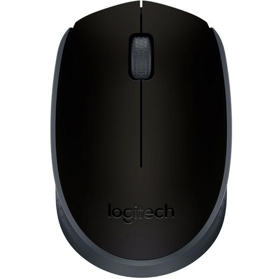 Imagem de Mouse Sem Fio Preto/Cinza LOGITECH M170