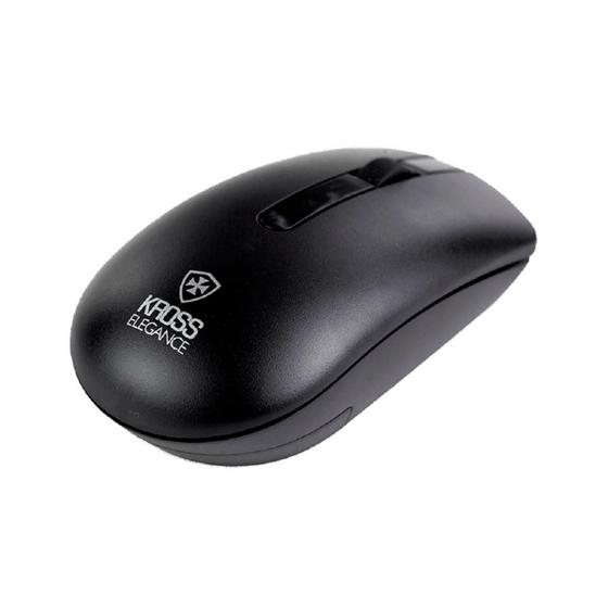 Imagem de Mouse Sem Fio Preto, Recarregável Wireless Original 1.600Dpi Kross ELegence com NF e garantia